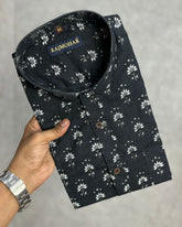 Abstract Print Shirt - Jaipuri Crown